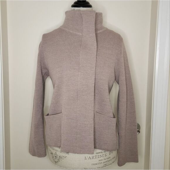 Designer Two-Way Knit Blazer Jacket - Picture 1 of 12